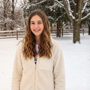 Cream Fleece Zip-up Jacket